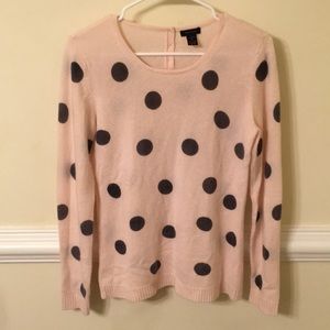 Only Mine Cashmere Polka Dot Sweater